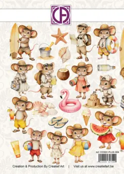 A Mice Vacation Die-Cuts Creative CutOuts (23pcs) - Bilde 2