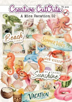 A Mice Vacation 02 Die-Cuts Creative CutOuts (79pcs)