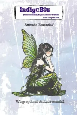 Attitude Essential A6 Red Rubber Stamp
