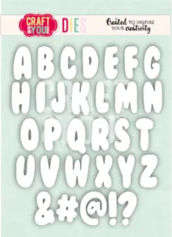 Bubble Alphabet Dies
