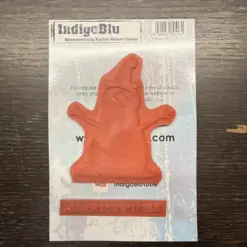 Cheery Snowman A6 Red Rubber Stamp - Bilde 2