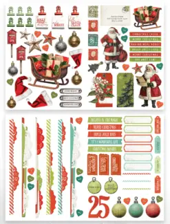 Christmas Cheer Laser Cuts Essentials (96pcs) by Katie Pertiet