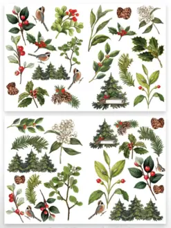 Christmas Cheer Laser Cuts Foliage (42pcs) by Katie Pertiet