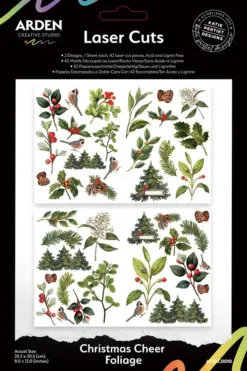Christmas Cheer Laser Cuts Foliage (42pcs) by Katie Pertiet - Bilde 2