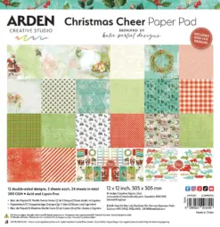 Christmas Cheer 12x12 Inch Paper Pad by Katie Pertiet - Bilde 2