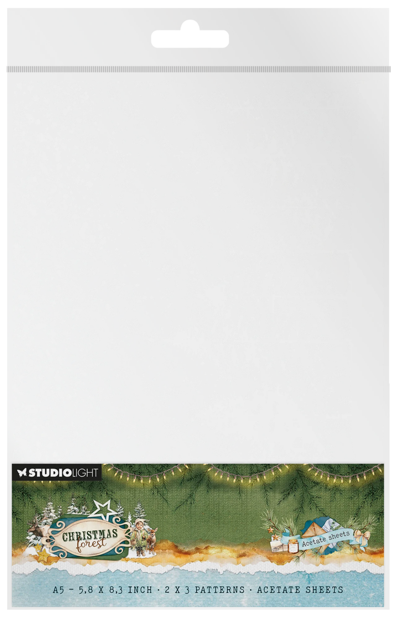 Christmas Forest A5 Acetate Sheets Snow & Landscape