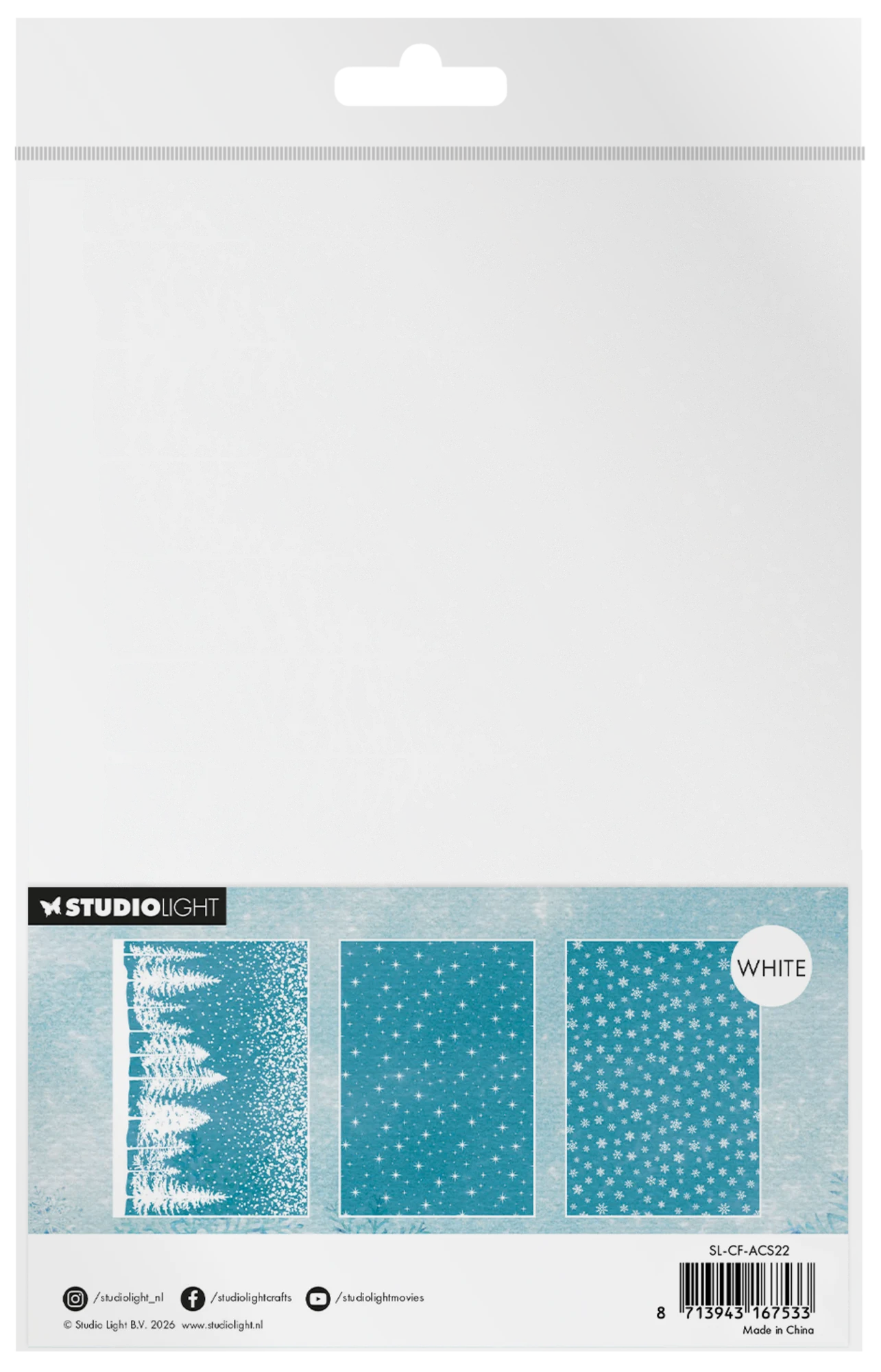 Christmas Forest A5 Acetate Sheets Snow & Landscape - Bilde 2