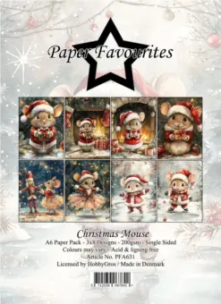 Christmas Mouse A6 Paper Pack