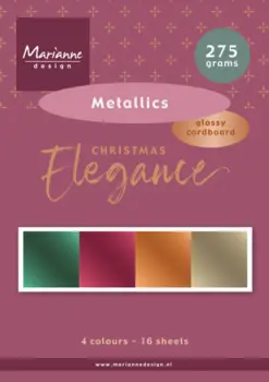 Christmas Elegance A5 Metallics Cardstock
