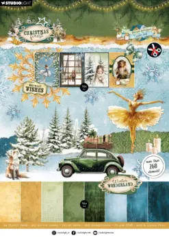 Christmas Forest A4 Die-Cut Designer Paper Pad