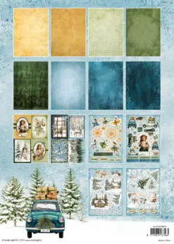 Christmas Forest A4 Die-Cut Designer Paper Pad - Bilde 2