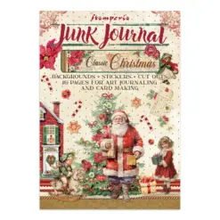 Classic Christmas Junk Journal Stickers, Backgrounds, Cut-Outs