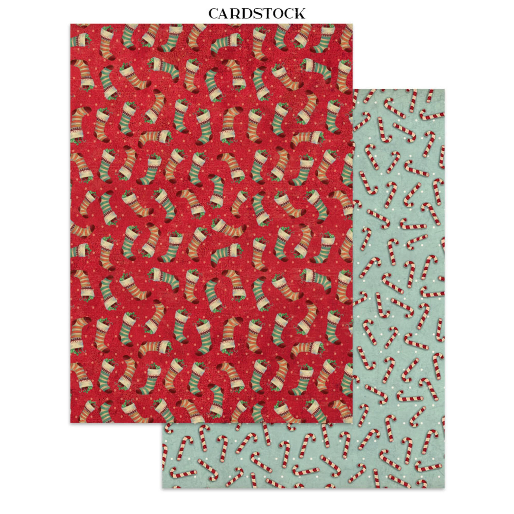 Classic Christmas Junk Journal Stickers, Backgrounds, Cut-Outs - Bilde 8
