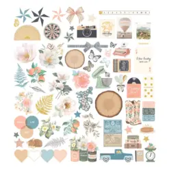 Clementine Diecut Cardstock Ephemera by Rosie's Studio