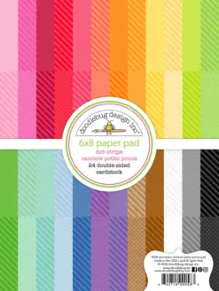 Dot-Stripe Rainbow 6x8 Inch Petite Prints Paper Pad