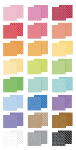 Dot-Stripe Rainbow 6x8 Inch Petite Prints Paper Pad - Bilde 2
