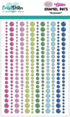 Glitter Enamel Dots Summer (300pcs)