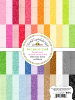 Floral-Graph Rainbow 6x8 Inch Petite Prints Paper Pad
