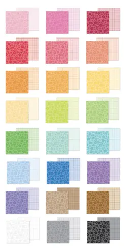 Floral-Graph Rainbow 6x8 Inch Petite Prints Paper Pad - Bilde 2