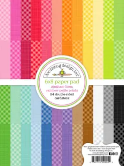 Gingham-Linen Rainbow 6x8 Inch Petite Prints Paper Pad