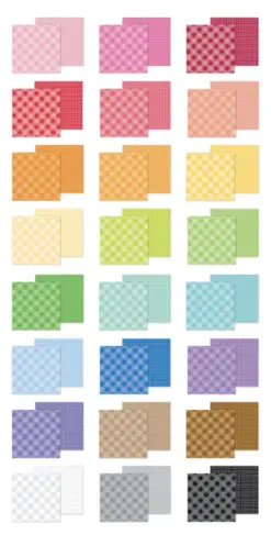 Gingham-Linen Rainbow 6x8 Inch Petite Prints Paper Pad - Bilde 2
