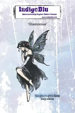 Glamorous A6 Red Rubber Stamp