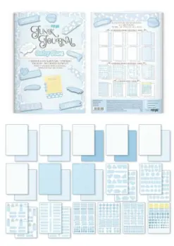Basic Blue A4 Junk Journal - Bilde 2