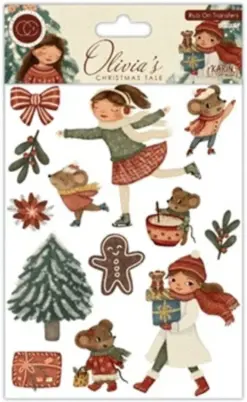Olivia's Christmas Tale Premium Rub-on Transfers Set (2pcs)