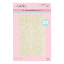 Buttons & Keepsakes 3D Embossing Folder Ribbons & Seams by Frank Garcia - Bilde 2