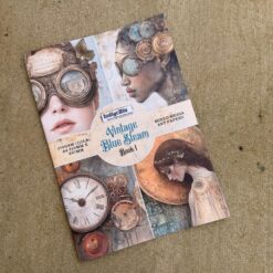 Vintage Blue Steam A4 Paper Book