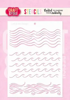 Waves stensil