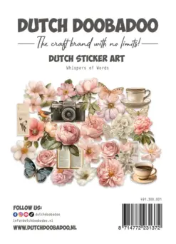 Whispers of Words Dutch Sticker Art Stickers