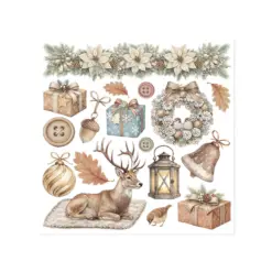 White Christmas Rub-On 15,5x15x5cm Assortment (6pcs) by Cristina Radovan - Bilde 8