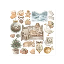 White Christmas Rub-On 15,5x15x5cm Assortment (6pcs) by Cristina Radovan - Bilde 7