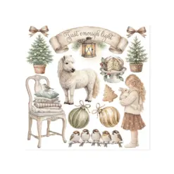 White Christmas Rub-On 15,5x15x5cm Assortment (6pcs) by Cristina Radovan - Bilde 4