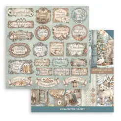 White Christmas 8x8 Inch Paper Pack by Cristina Radovan - Bilde 2