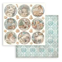 White Christmas 8x8 Inch Paper Pack by Cristina Radovan - Bilde 5
