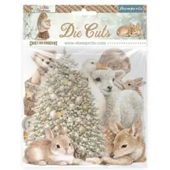 White Christmas Die Cuts Assorted by Cristina Radovan