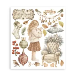 White Christmas Rub-On 20,5x23cm Assortment (6pcs) by Cristina Radovan - Bilde 2