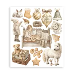 White Christmas Rub-On 20,5x23cm Assortment (6pcs) by Cristina Radovan - Bilde 6
