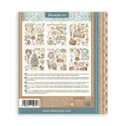 White Christmas Rub-On 20,5x23cm Assortment (6pcs) by Cristina Radovan - Bilde 8