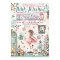 Winter Magic Junk Journal Stickers, Backgrounds, Cut-Outs