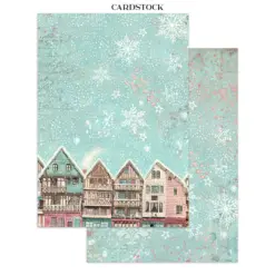 Winter Magic Junk Journal Stickers, Backgrounds, Cut-Outs - Bilde 2