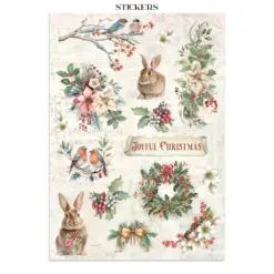 Winter Magic Junk Journal Stickers, Backgrounds, Cut-Outs - Bilde 9