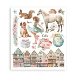 Winter Magic Rub-On 20,5x23cm Assortment (6pcs) - Bilde 7