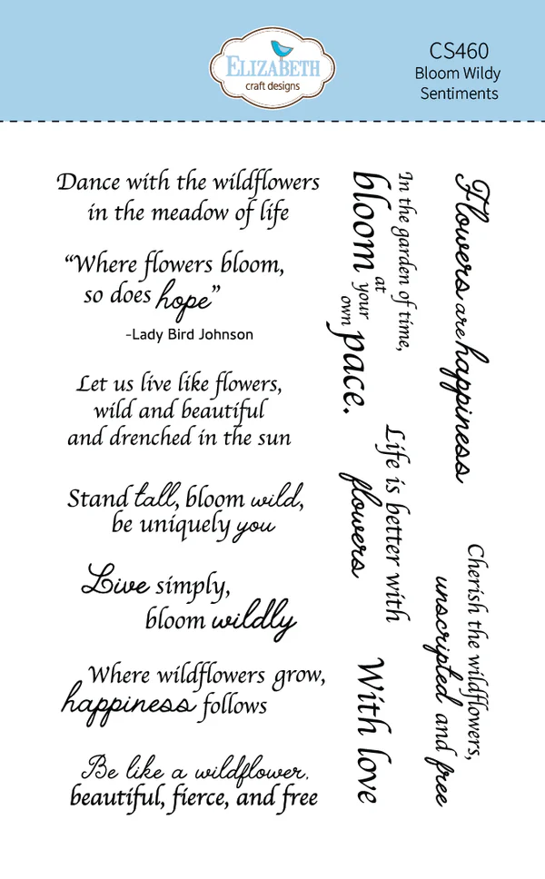 Bloom Wildy Sentiments stamp set CS460