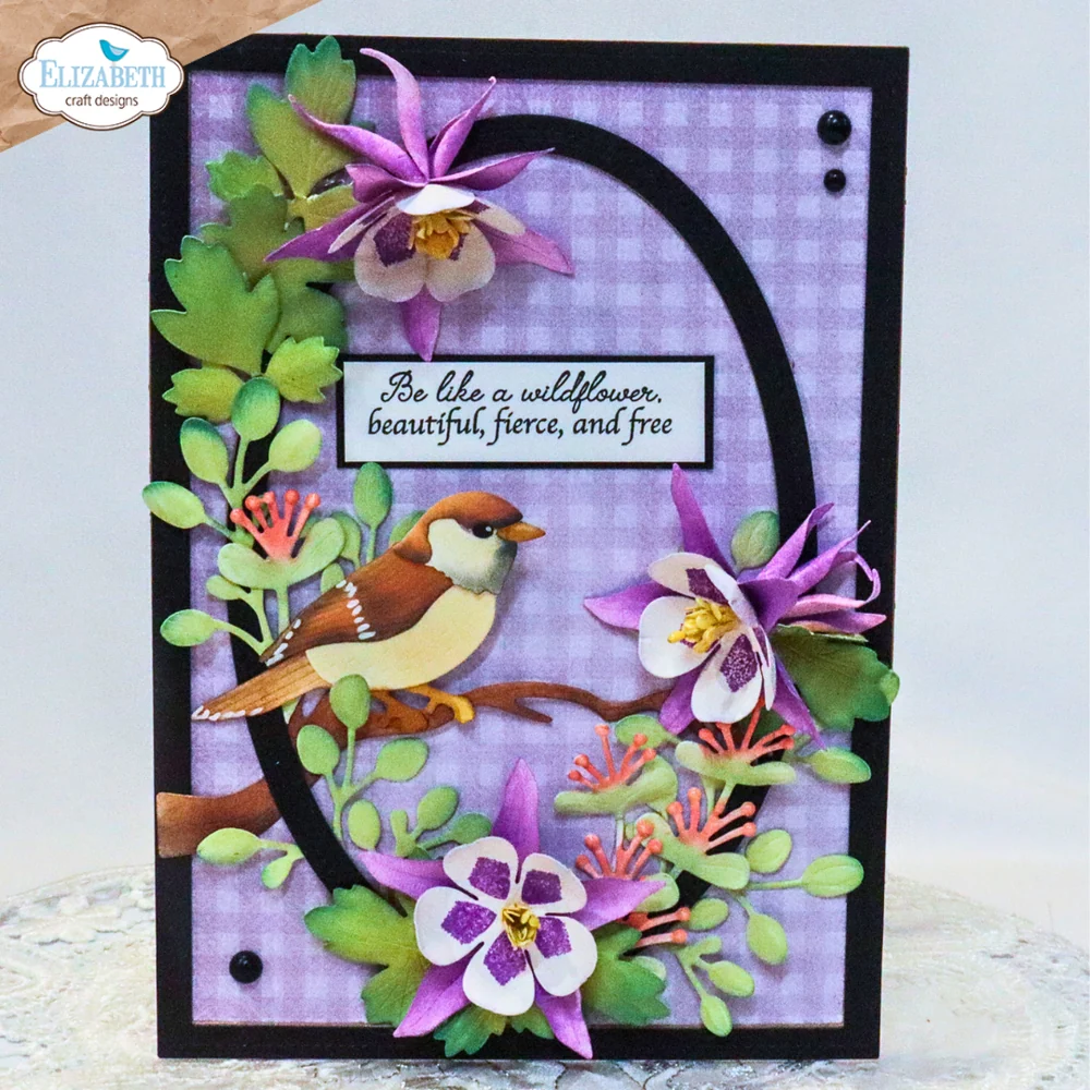 Bloom Wildy Sentiments stamp set CS460 - Bilde 6