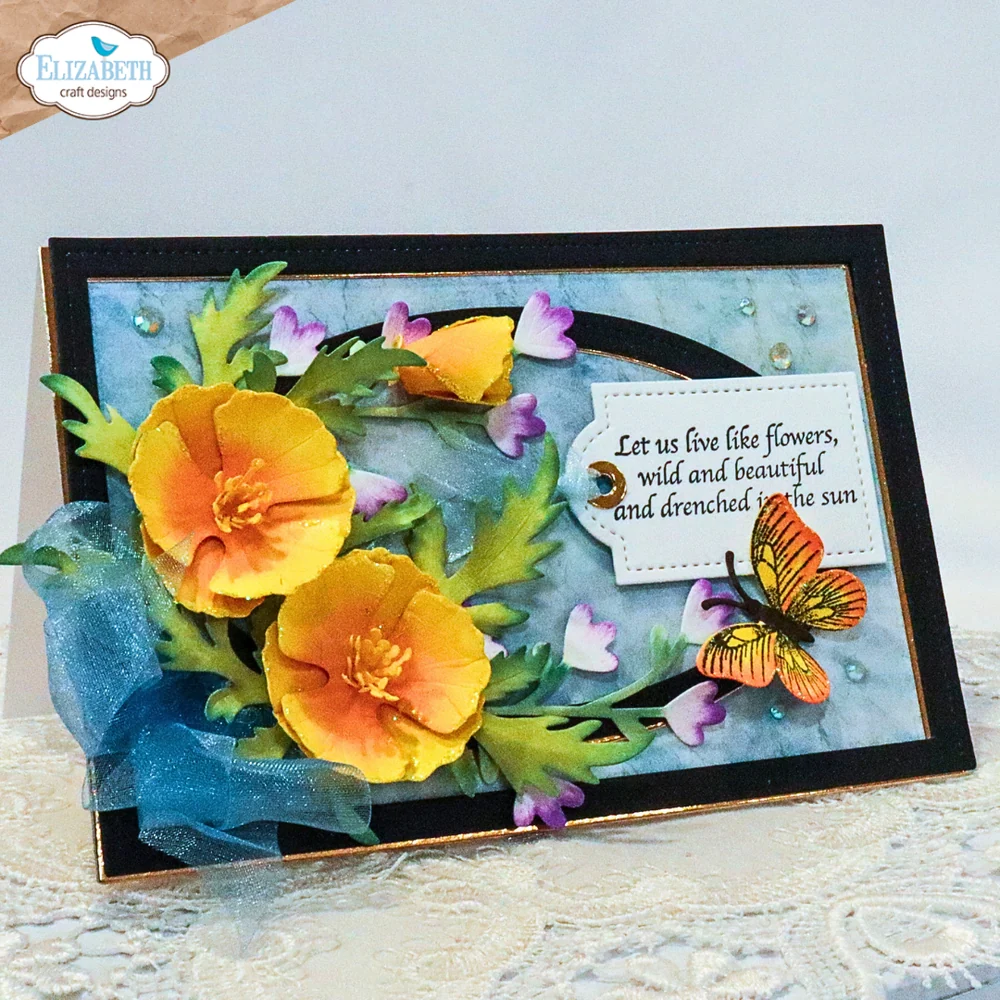 Bloom Wildy Sentiments stamp set CS460 - Bilde 3
