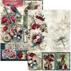 Bohemian Burgundy A4 Creative Pad - Bilde 2