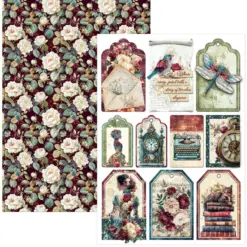 Bohemian Burgundy A4 Creative Pad - Bilde 8